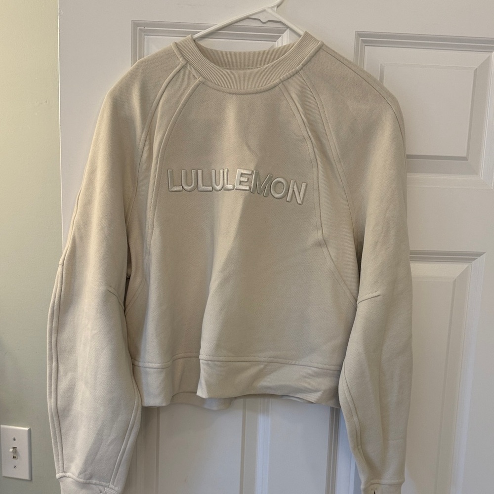 Lululemon Sweatshirt - Bone color - tags removed but never worn!
